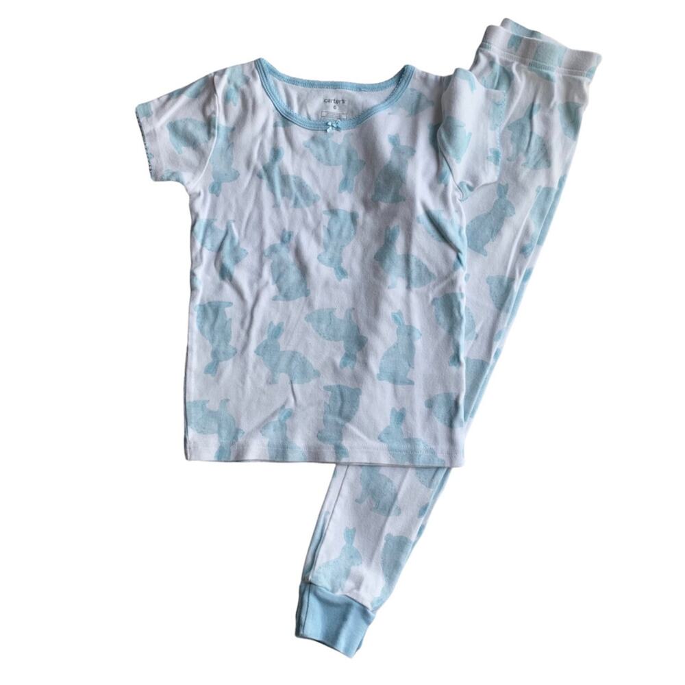 Carter's Blue Bunny Pjs Size 6